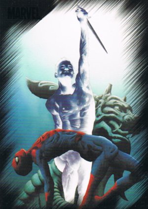 Rittenhouse Archives Marvel Heroes and Villains Base Card 36 Spider-Man vs. Mister Negative