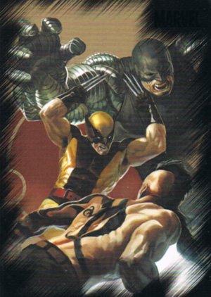Rittenhouse Archives Marvel Heroes and Villains Base Card 39 Wolverine vs. Daken & Cyber