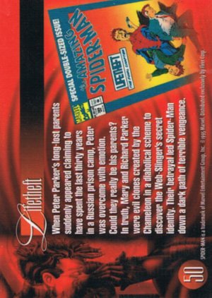Fleer Marvel Annual Flair '95 Base Card 50 Lifetheft