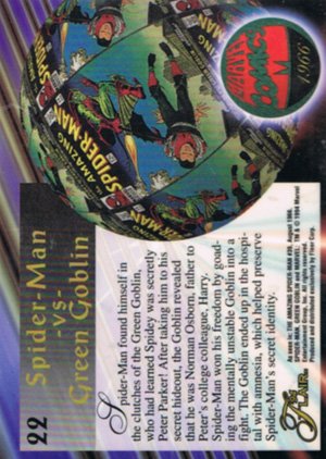 Fleer Marvel Annual Flair '94 Base Card 22 Spider-Man vs Green Goblin