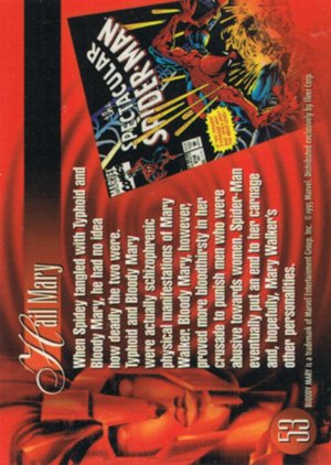 Fleer Marvel Annual Flair '95 Base Card 53 Bloody Mary