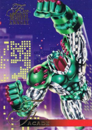 Fleer Marvel Annual Flair '95 Base Card 54 Facade