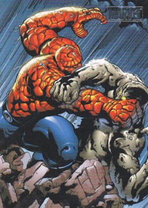 Rittenhouse Archives Marvel Heroes and Villains Parallel Card 31 Thing vs. Clay Golem
