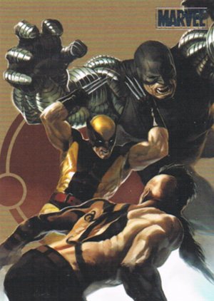 Rittenhouse Archives Marvel Heroes and Villains Parallel Card 39 Wolverine vs. Daken & Cyber