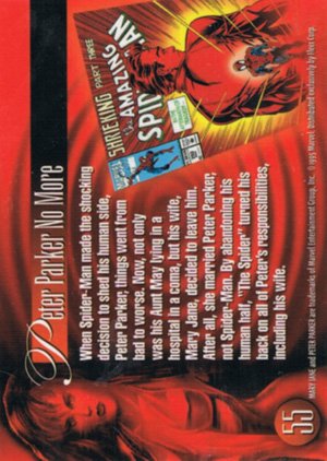 Fleer Marvel Annual Flair '95 Base Card 55 Mary Jane