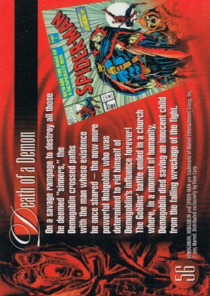 Fleer Marvel Annual Flair '95 Base Card 56 Demogoblin
