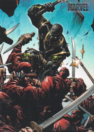 Rittenhouse Archives Marvel Heroes and Villains Parallel Card 59 Ronin vs. The Hand