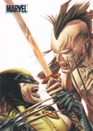Rittenhouse Archives Marvel Heroes and Villains Parallel Card 63 Wolverine vs. Daken