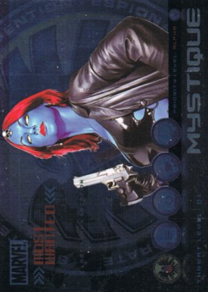Rittenhouse Archives Marvel Heroes and Villains Most Wanted Card M9 Mystique