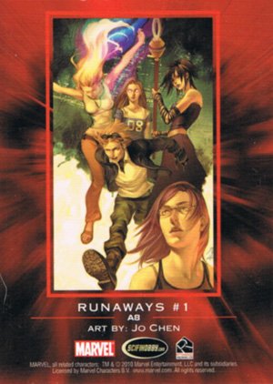 Rittenhouse Archives Marvel Heroes and Villains Alliances Card A8 The Runaways