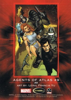 Rittenhouse Archives Marvel Heroes and Villains Alliances Card A9 Agents of Atlas