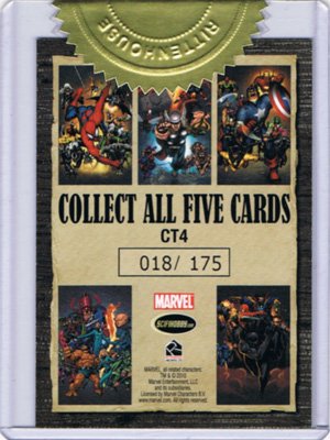 Rittenhouse Archives Marvel Heroes and Villains Case Toppers CT4 Fantastic Four