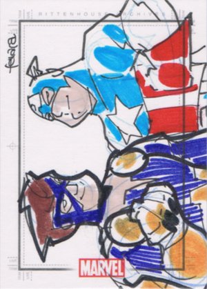Rittenhouse Archives Marvel Heroes and Villains Sketch Card  Eduardo Ferrara