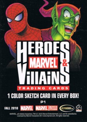 Rittenhouse Archives Marvel Heroes and Villains Promo Card P1 General Distribution
