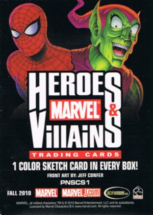Rittenhouse Archives Marvel Heroes and Villains Promo Card PNSCS1 Fall Philly NonSport Show 2010
