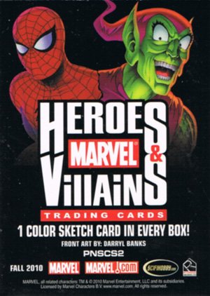 Rittenhouse Archives Marvel Heroes and Villains Promo Card PNSCS2 Fall Philly NonSport Show 2010