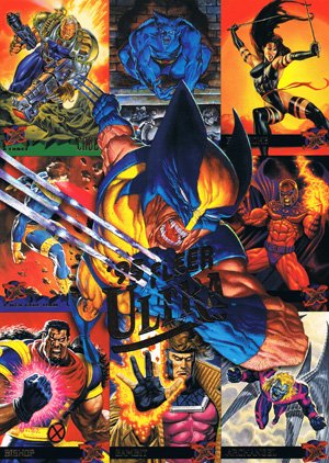 Fleer X-Men '95 Fleer Ultra Promo Card  9-up panel