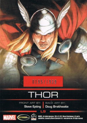 Rittenhouse Archives Legends of Marvel Thor L9 