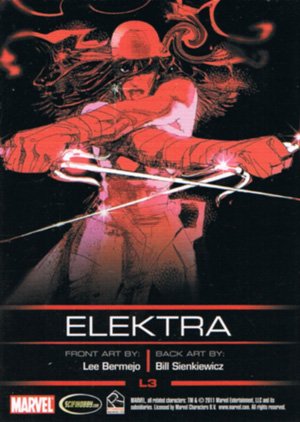 Rittenhouse Archives Legends of Marvel Elektra L3 