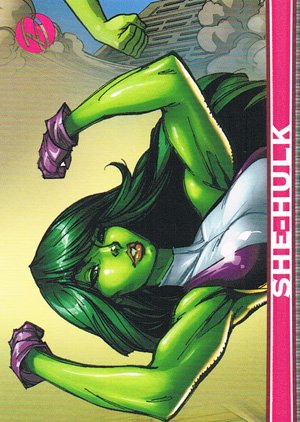 Rittenhouse Archives Marvel Dangerous Divas Base Card 17 She-Hulk