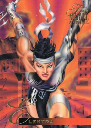 Fleer Marvel Annual Flair '95 Base Card 74 Elektra
