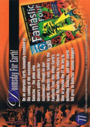 Fleer Marvel Annual Flair '95 Base Card 77 Galactus