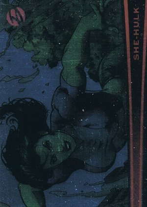 Rittenhouse Archives Marvel Dangerous Divas Parallel Card 18 She-Hulk