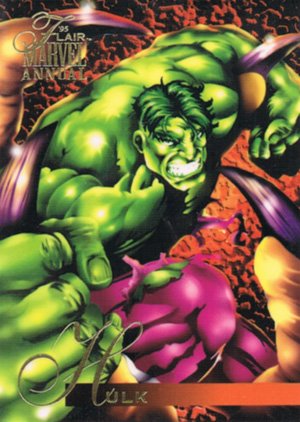 Fleer Marvel Annual Flair '95 Base Card 82 Hulk