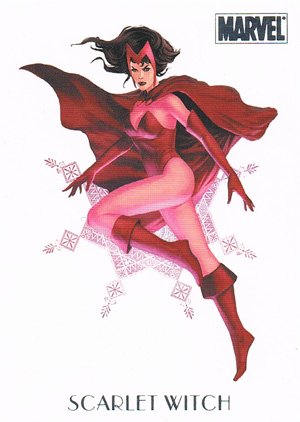 Rittenhouse Archives Marvel Dangerous Divas Women of Marvel Card W3 Scarlet Witch