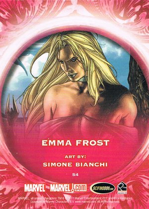 Rittenhouse Archives Marvel Dangerous Divas Sultry Seductresses Embossed Card S4 Emma Frost