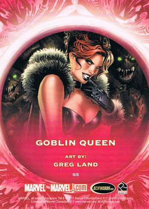 Rittenhouse Archives Marvel Dangerous Divas Sultry Seductresses Embossed Card S5 Goblin Queen