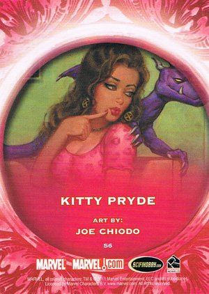 Rittenhouse Archives Marvel Dangerous Divas Sultry Seductresses Embossed Card S6 Kitty Pryde