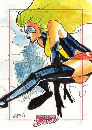 Rittenhouse Archives Marvel Dangerous Divas Sketch Card  Apriyadi Kusbiantoro