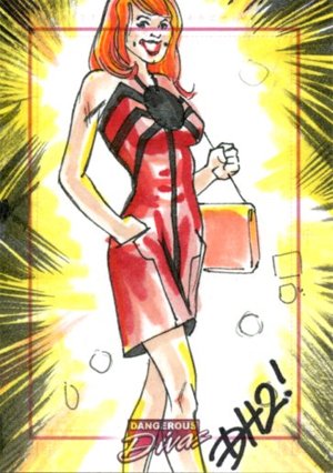 Rittenhouse Archives Marvel Dangerous Divas Sketch Card  Don Hillsman