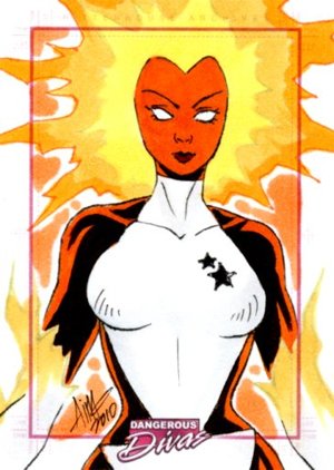 Rittenhouse Archives Marvel Dangerous Divas Sketch Card  Irma Suriani Ahmed