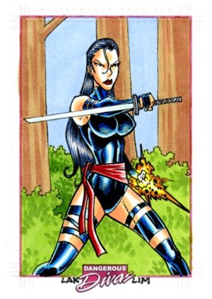 Rittenhouse Archives Marvel Dangerous Divas Sketch Card  Lak Lim