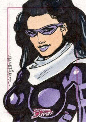 Rittenhouse Archives Marvel Dangerous Divas Sketch Card  Randy Martinez