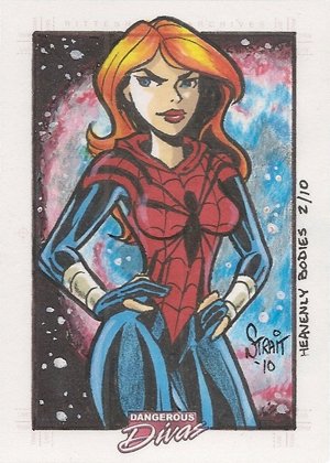 Rittenhouse Archives Marvel Dangerous Divas Sketch Card  Sonny Strait