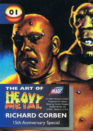 Comic Images The Art of Heavy Metal Base Card 01 15th Anniversary Special