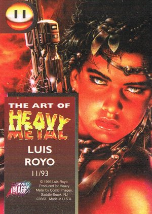 Comic Images The Art of Heavy Metal Base Card 11 11/93