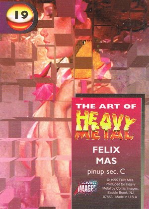 Comic Images The Art of Heavy Metal Base Card 19 pinup sec. C