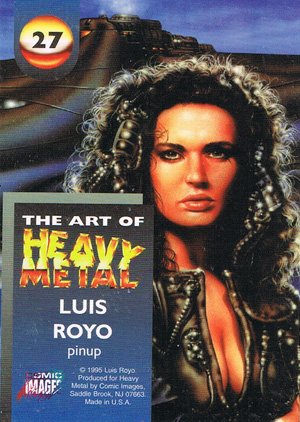 Comic Images The Art of Heavy Metal Base Card 27 pinup