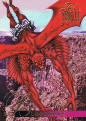 Fleer Marvel Annual Flair '95 Base Card 102 Bloodhawk