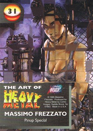 Comic Images The Art of Heavy Metal Base Card 31 Pinup Special