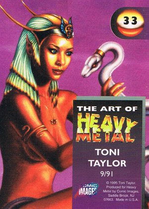 Comic Images The Art of Heavy Metal Base Card 33 9/91