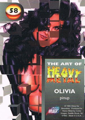Comic Images The Art of Heavy Metal Base Card 58 pinup