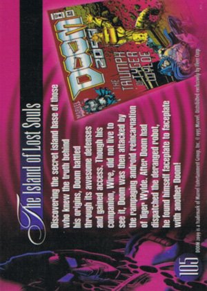 Fleer Marvel Annual Flair '95 Base Card 105 Doom 2099