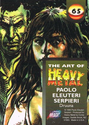 Comic Images The Art of Heavy Metal Base Card 65 Druuna