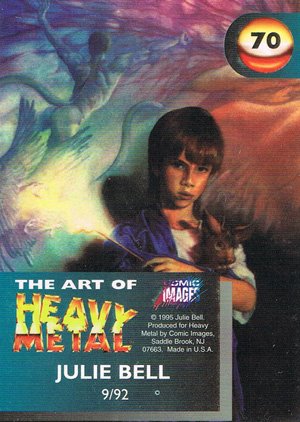 Comic Images The Art of Heavy Metal Base Card 70 9/92