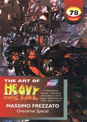 Comic Images The Art of Heavy Metal Base Card 78 Overdrive Special